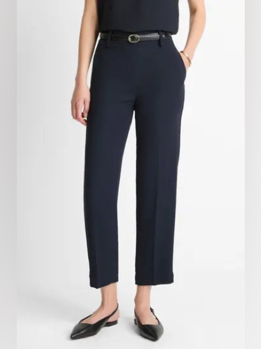 Vince Mid Rise Tapered Pants in Coastal Blue
